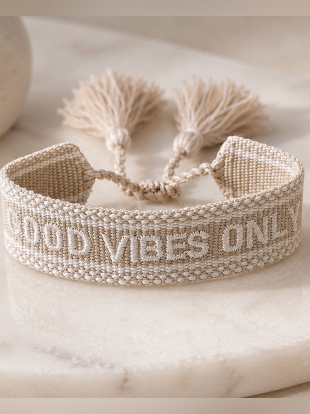 Good Vibes Only Graphic Bracelet
